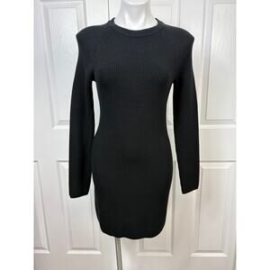 Banana Republic Mock-Neck Sweater Dress Size S Long Sleeve Ribbed Knit NWT